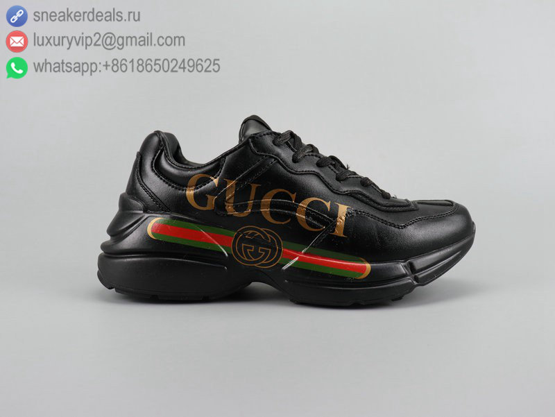 GG CLASSIC BLACK LEATHER WOMEN SNEAKERS